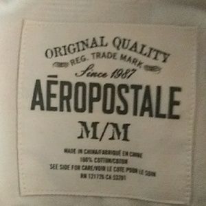 T-shirt Rayé Aeropostale Fille Bleu Et Blanc Manches Courtes Taille XL – Neuf !